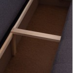 ΓΩΝΙΑΚΟΣ ΚΑΝΑΠΕΣ-ΚΡΕΒΑΤΙ ΜΕ ΑΠΟΘ.ΧΩΡΟ TRENDSTON HM3302.01R ΓΚΡΙ ΥΦΑΣΜΑ 298x177x95Υεκ