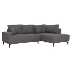 ΓΩΝΙΑΚΟΣ ΚΑΝΑΠΕΣ-ΚΡΕΒΑΤΙ ΜΕ ΑΠΟΘ.ΧΩΡΟ SAFFIRA HM3303.01R ΓΚΡΙ ΥΦΑΣΜΑ 270x195x100Υεκ.