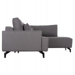 ΓΩΝΙΑΚΟΣ ΚΑΝΑΠΕΣ-ΚΡΕΒΑΤΙ ΜΕ ΑΠΟΘ.ΧΩΡΟ SAFFIRA HM3303.01R ΓΚΡΙ ΥΦΑΣΜΑ 270x195x100Υεκ.