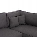 ΓΩΝΙΑΚΟΣ ΚΑΝΑΠΕΣ-ΚΡΕΒΑΤΙ ΜΕ ΑΠΟΘ.ΧΩΡΟ SAFFIRA HM3303.01R ΓΚΡΙ ΥΦΑΣΜΑ 270x195x100Υεκ.