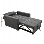 ΠΟΛΥΘΡΟΝΑ-ΚΡΕΒΑΤΙ MERO HM3306.01 ΓΚΡΙ ΥΦΑΣΜΑ 98x85x88Υεκ.