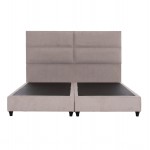 ΚΡΕΒΑΤΙ ΥΠΕΡΔΙΠΛΟ MILO ΑΠΟ ΜΠΕΖ ΥΦΑΣΜΑ HM628.32 ΓΙΑ ΣΤΡΩΜΑ 180x200 εκ.