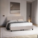 ΚΡΕΒΑΤΙ ΜΕ ΑΠΟΘ.ΧΩΡΟ DOLORES HM631.32 ΜΠΕΖ ΥΦΑΣΜΑ- ΓΙΑ ΣΤΡΩΜΑ 160x200εκ