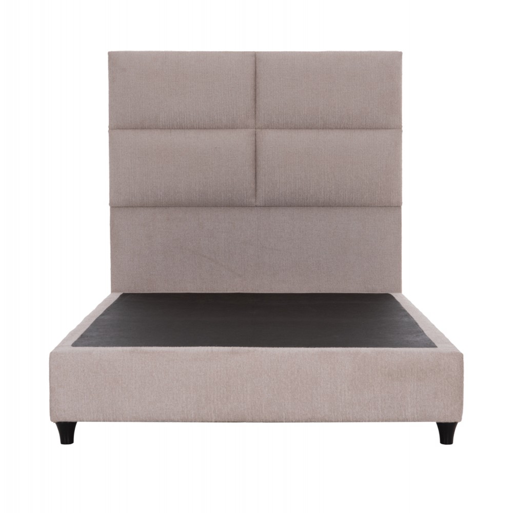 ΚΡΕΒΑΤΙ HMIΔΙΠΛΟ MILO ΑΠΟ ΜΠΕΖ ΥΦΑΣΜΑ HM646.32 ΓΙΑ ΣΤΡΩΜΑ 120x200 εκ.