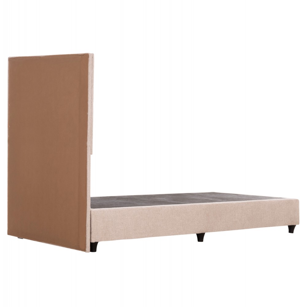 ΚΡΕΒΑΤΙ ΜΟΝΟ MILO HM652.32 ΜΠΕΖ TEDDY ΥΦΑΣΜΑ ΓΙΑ ΣΤΡΩΜΑ 90x200εκ