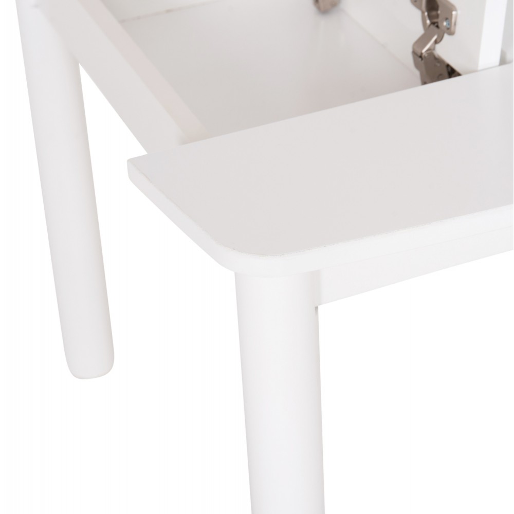 ΤΡΑΠΕΖΑΚΙ ΠΑΙΔΙΚΟ ΜΕ ΑΠΟΘ.ΧΩΡΟΥΣ RICKI HM18339.03 MDF & ΣΥΜΗΔΑ ΣΕ ΛΕΥΚΟ 65x65x47Υεκ