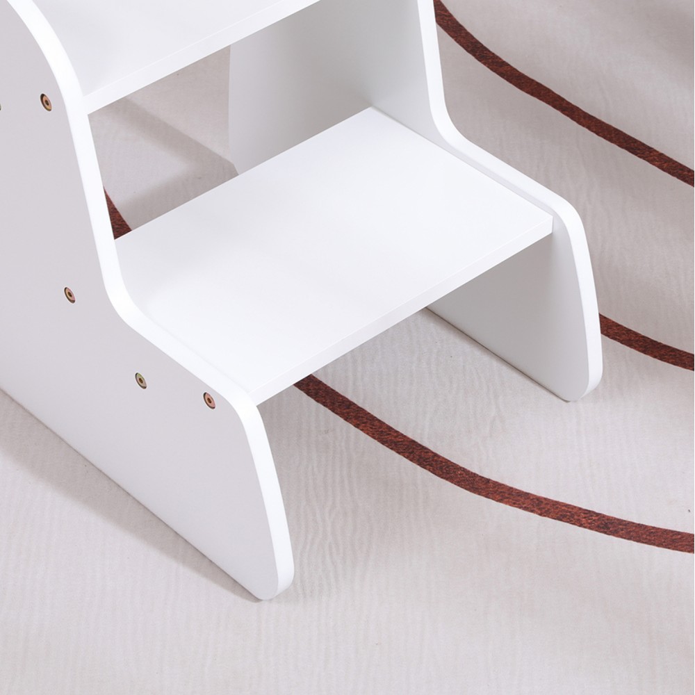 ΠΑΙΔΙΚΗ ΣΚΑΛΑ/ΣΚΑΜΠΟ RICKI HM18340.03 MDF & ΚΟΝΤΡΑΠΛΑΚΕ ΛΕΥΚΟ 33x43.5x40.5Υεκ