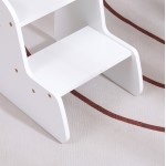 ΠΑΙΔΙΚΗ ΣΚΑΛΑ/ΣΚΑΜΠΟ RICKI HM18340.03 MDF & ΚΟΝΤΡΑΠΛΑΚΕ ΛΕΥΚΟ 33x43.5x40.5Υεκ