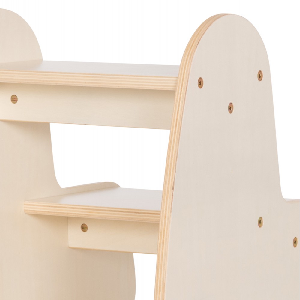 ΠΑΙΔΙΚΗ ΣΚΑΛΑ/ΣΚΑΜΠΟ RICKI HM18340.01 MDF & ΚΟΝΤΡΑΠΛΑΚΕ ΦΥΣΙΚΟ 33x43.5x40.5Υεκ