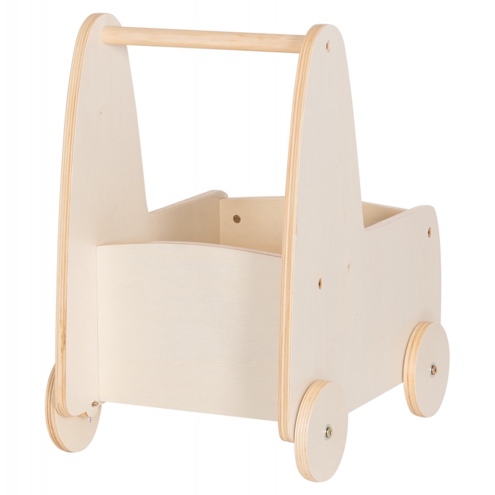 ΠΑΙΔΙΚΟ ΤΡΟΛΕΥ/ΚΑΡΟΤΣΑΚΙ RICKI HM18341.01 MDF & ΚΟΝΤΡΑΠΛΑΚΕ ΦΥΣΙΚΟ 33x45x50Υεκ