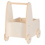 ΠΑΙΔΙΚΟ ΤΡΟΛΕΥ/ΚΑΡΟΤΣΑΚΙ RICKI HM18341.01 MDF & ΚΟΝΤΡΑΠΛΑΚΕ ΦΥΣΙΚΟ 33x45x50Υεκ