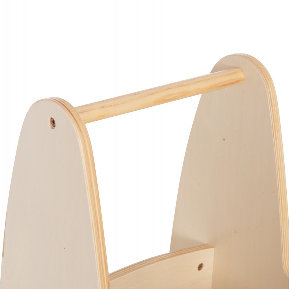 ΠΑΙΔΙΚΟ ΤΡΟΛΕΥ/ΚΑΡΟΤΣΑΚΙ RICKI HM18341.01 MDF & ΚΟΝΤΡΑΠΛΑΚΕ ΦΥΣΙΚΟ 33x45x50Υεκ