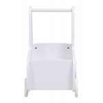 ΠΑΙΔΙΚΟ ΤΡΟΛΕΥ/ΚΑΡΟΤΣΑΚΙ RICKI HM18341.03 MDF & ΚΟΝΤΡΑΠΛΑΚΕ ΛΕΥΚΟ 33x45x50Υεκ