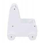 ΠΑΙΔΙΚΟ ΤΡΟΛΕΥ/ΚΑΡΟΤΣΑΚΙ RICKI HM18341.03 MDF & ΚΟΝΤΡΑΠΛΑΚΕ ΛΕΥΚΟ 33x45x50Υεκ