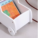 ΠΑΙΔΙΚΟ ΤΡΟΛΕΥ/ΚΑΡΟΤΣΑΚΙ RICKI HM18341.03 MDF & ΚΟΝΤΡΑΠΛΑΚΕ ΛΕΥΚΟ 33x45x50Υεκ