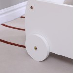 ΠΑΙΔΙΚΟ ΤΡΟΛΕΥ/ΚΑΡΟΤΣΑΚΙ RICKI HM18341.03 MDF & ΚΟΝΤΡΑΠΛΑΚΕ ΛΕΥΚΟ 33x45x50Υεκ