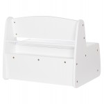 ΠΑΓΚΑΚΙ ΠΑΙΔΙΚΟ ΜΕ ΑΠΟΘ.ΧΩΡΟ RICKI HM18342.03 MDF & ΚΟΝΤΡΑΠΛΑΚΕ ΛΕΥΚΟ 63x43x47Υεκ