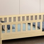 ΚΡΕΒΑΤΙ ΠΑΙΔΙΚΟ HOUSER HM740.01 τ.MONTESSORI ΞΥΛΟ ΠΕΥΚΟ ΦΥΣΙΚΟ--ΓΙΑ 190x90εκ