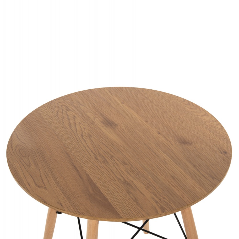 ΤΡΑΠΕΖΙ ΣΤΡΟΓΓΥΛΟ MINIMAL HM0060.04 ΦΥΣΙΚΟ ΧΡΩΜΑ MDF-ΠΟΔΙΑ ΟΞΙΑΣ ΣΕ ΦΥΣΙΚΟ ΧΡΩΜΑ Φ60Χ76Υεκ.