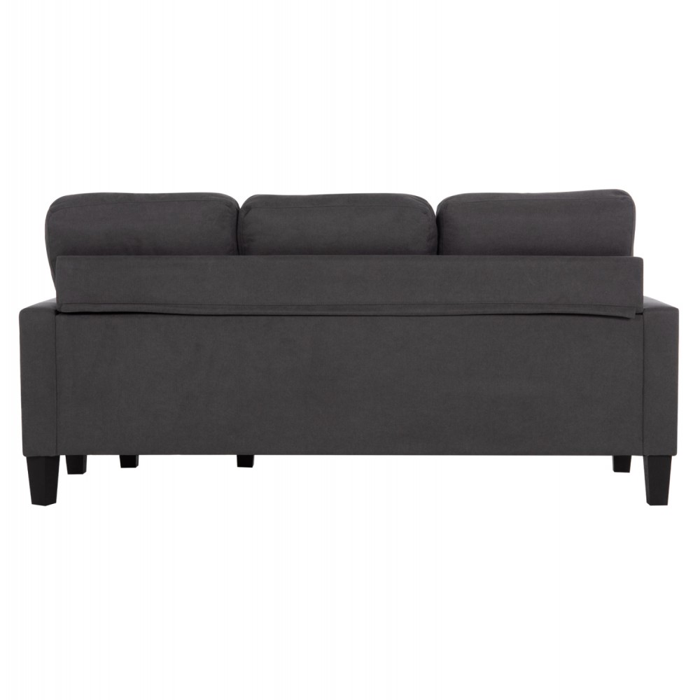ΚΑΝΑΠΕΣ ΓΩΝΙΑ ΑΝΑΣΤΡΕΨΙΜΗ MEGGY HM3297.11 ΓΚΡΙ ΥΦΑΣΜΑ 184.5x75-129x86Yεκ.