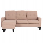 ΚΑΝΑΠΕΣ ΓΩΝΙΑ ΑΝΑΣΤΡΕΨΙΜΗ MEGGY HM3297.13 ΜΠΕΖ ΥΦΑΣΜΑ 184.5x75-129x86Yεκ.