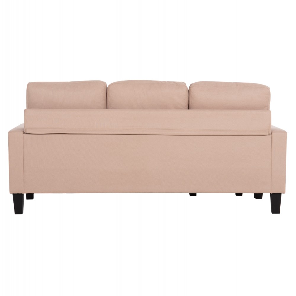 ΚΑΝΑΠΕΣ ΓΩΝΙΑ ΑΝΑΣΤΡΕΨΙΜΗ MEGGY HM3297.13 ΜΠΕΖ ΥΦΑΣΜΑ 184.5x75-129x86Yεκ.
