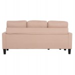 ΚΑΝΑΠΕΣ ΓΩΝΙΑ ΑΝΑΣΤΡΕΨΙΜΗ MEGGY HM3297.13 ΜΠΕΖ ΥΦΑΣΜΑ 184.5x75-129x86Yεκ.