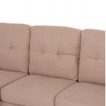 ΚΑΝΑΠΕΣ ΓΩΝΙΑ ΑΝΑΣΤΡΕΨΙΜΗ MEGGY HM3297.13 ΜΠΕΖ ΥΦΑΣΜΑ 184.5x75-129x86Yεκ.
