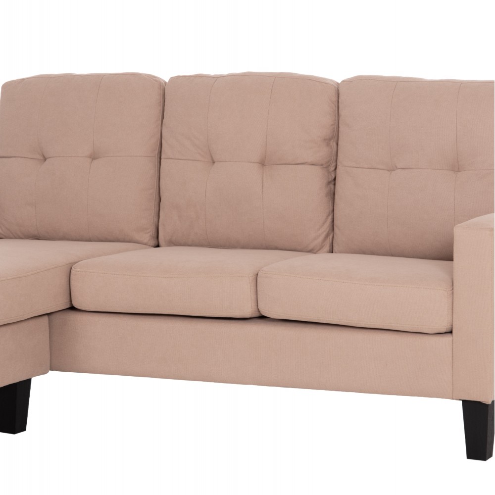 ΚΑΝΑΠΕΣ ΓΩΝΙΑ ΑΝΑΣΤΡΕΨΙΜΗ MEGGY HM3297.13 ΜΠΕΖ ΥΦΑΣΜΑ 184.5x75-129x86Yεκ.