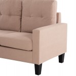 ΚΑΝΑΠΕΣ ΓΩΝΙΑ ΑΝΑΣΤΡΕΨΙΜΗ MEGGY HM3297.13 ΜΠΕΖ ΥΦΑΣΜΑ 184.5x75-129x86Yεκ.