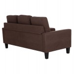 ΚΑΝΑΠΕΣ ΓΩΝΙΑ ΑΝΑΣΤΡΕΨΙΜΗ MEGGY HM3297.12 ΚΑΦΕ ΥΦΑΣΜΑ 184.5x129x86Yεκ.