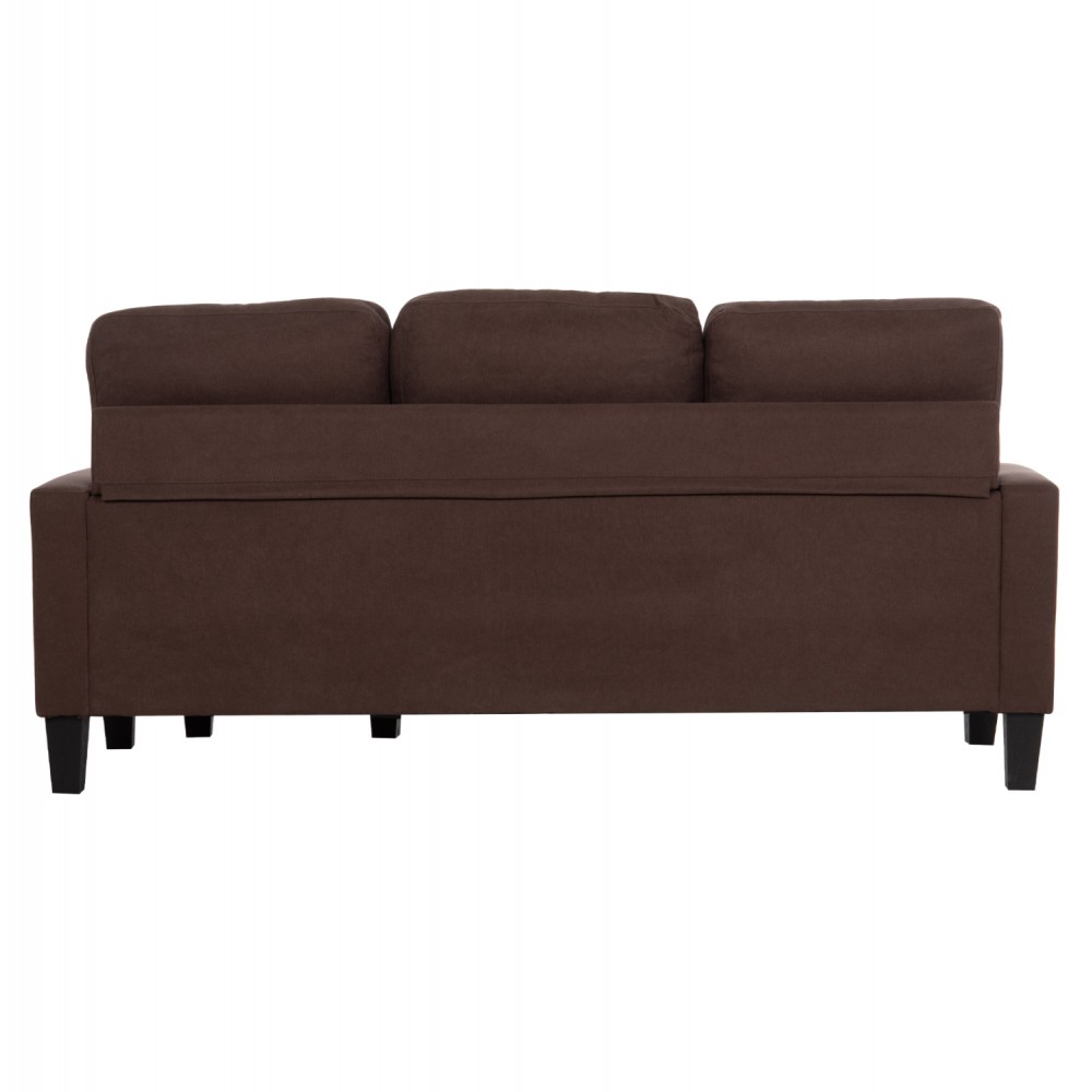 ΚΑΝΑΠΕΣ ΓΩΝΙΑ ΑΝΑΣΤΡΕΨΙΜΗ MEGGY HM3297.12 ΚΑΦΕ ΥΦΑΣΜΑ 184.5x129x86Yεκ.
