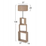 ΦΩΤΙΣΤΙΚΟ ΔΑΠΕΔΟΥ MDF ΣΟΝΑΜΑ-ΜΠΕΖ ΚΑΠΕΛΟ HM7608.03 Φ38x140Υεκ.