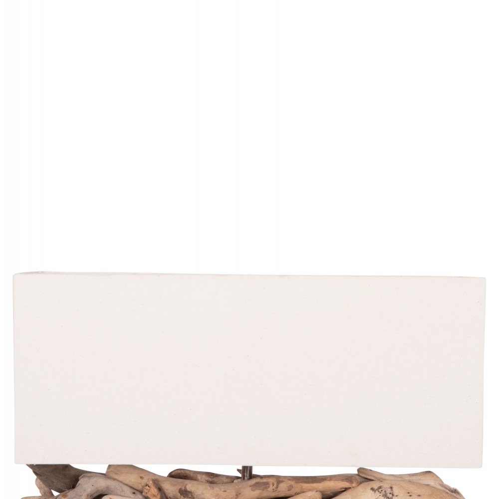 ΕΠΙΤΡΑΠΕΖΙΟ ΟΡΘΟΓΩΝΙΟ ΦΩΤΙΣΤΙΚΟ TWIGGY HM4432 DRIFTWOOD & ΛΕΥΚΟ ΚΑΠΕΛΟ 50x16,5x38Υεκ.