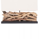 ΕΠΙΤΡΑΠΕΖΙΟ ΟΡΘΟΓΩΝΙΟ ΦΩΤΙΣΤΙΚΟ TWIGGY HM4432 DRIFTWOOD & ΛΕΥΚΟ ΚΑΠΕΛΟ 50x16,5x38Υεκ.