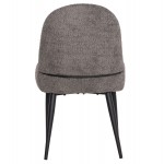 ΚΑΡΕΚΛΑ SARKY HM8585.11 ΥΦΑΣΜΑ ΜΠΟΥΚΛΕ ΓΚΡΙ ΜΕ ΜΕΤΑΛΛΙΚΑ ΠΟΔΙΑ 56x64x88Yεκ.