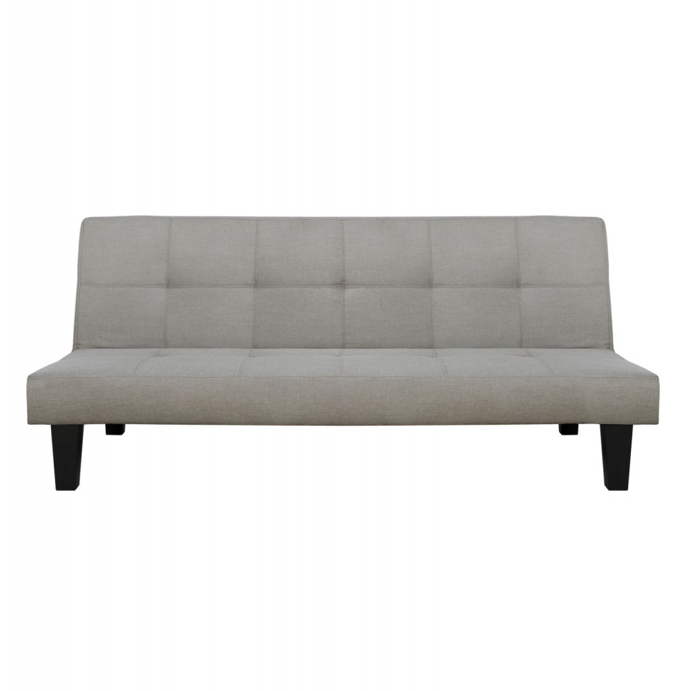 ΚΑΝΑΠΕΣ ΚΡΕΒΑΤΙ ODESSA HM3000.01 ΥΦΑΣΜΑ ΜΠΕΖ 179x80x79 εκ.