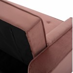 ΚΑΝΑΠΕΣ ΚΡΕΒΑΤΙ SALVADOR HM3150.12 ΒΕΛΟΥΔΟ ΣΑΠΙΟ ΜΗΛΟ  223X90X80Y εκ.