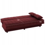 ΚΑΝΑΠΕΣ ΚΡΕΒΑΤΙ ANDRI ΤΡΙΘΕΣΙΟΣ ΚΟΚΚΙΝΟ HM3239.06 180x72x77 εκ.