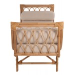 ΚΑΝΑΠΕΣ ΕΞΩΤΕΡΙΚΟΥ ΧΩΡΟΥ CHARMELLA HM9659 ΦΥΣΙΚΟ RATTAN-ΜΠΕΖ ΜΑΞΙΛΑΡΙΑ 187x69x76Yεκ.