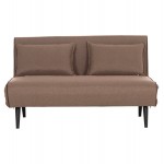 ΚΑΝΑΠΕΣ ΚΡΕΒΑΤΙ 2 ΑΤΟΜΩΝ ASMA HM3077.07 ΣΚΟΥΡΟ ΜΠΕΖ ΥΦΑΣΜΑ 143x78x84Yεκ.