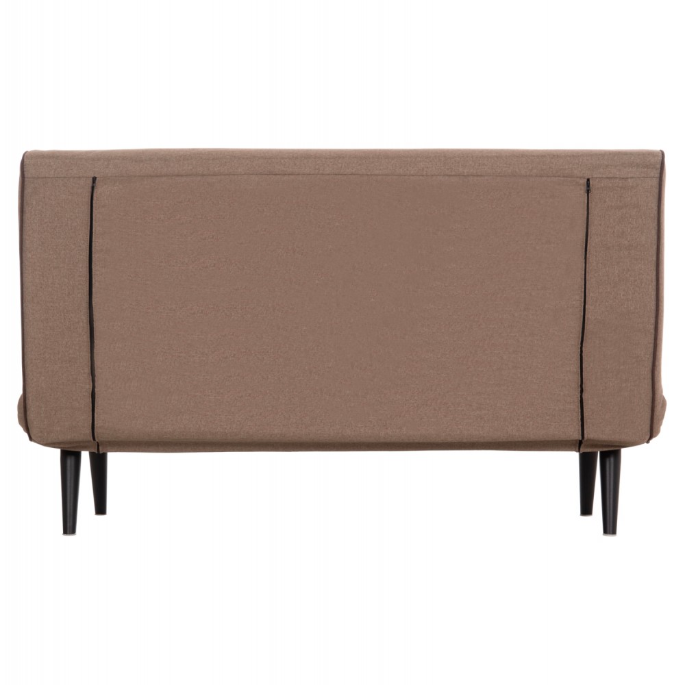 ΚΑΝΑΠΕΣ ΚΡΕΒΑΤΙ 2 ΑΤΟΜΩΝ ASMA HM3077.07 ΣΚΟΥΡΟ ΜΠΕΖ ΥΦΑΣΜΑ 143x78x84Yεκ.