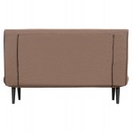 ΚΑΝΑΠΕΣ ΚΡΕΒΑΤΙ 2 ΑΤΟΜΩΝ ASMA HM3077.07 ΣΚΟΥΡΟ ΜΠΕΖ ΥΦΑΣΜΑ 143x78x84Yεκ.