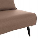 ΚΑΝΑΠΕΣ ΚΡΕΒΑΤΙ 2 ΑΤΟΜΩΝ ASMA HM3077.07 ΣΚΟΥΡΟ ΜΠΕΖ ΥΦΑΣΜΑ 143x78x84Yεκ.