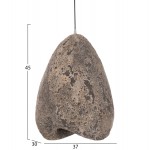 ΦΩΤΙΣΤΙΚΟ ΟΡΟΦΗΣ ΜΕ ΟΨΗ ΠΕΤΡΑΣ STONER (S) HM4417.04 ΓΚΡΙ--37x30x45Υεκ.