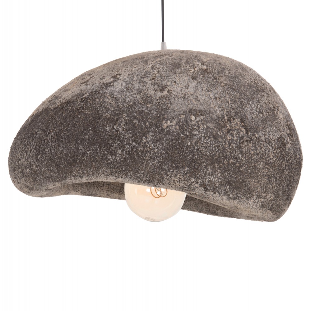 ΦΩΤΙΣΤΙΚΟ ΟΡΟΦΗΣ ΜΕ ΟΨΗ ΠΕΤΡΑΣ STONER (M) HM4418.04 ΓΚΡΙ--55x45x40Υεκ.