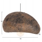 ΦΩΤΙΣΤΙΚΟ ΟΡΟΦΗΣ ΜΕ ΟΨΗ ΠΕΤΡΑΣ STONER (M) HM4418.03 ΓΚΡΙ/ΚΑΦΕ--55x45x40Υεκ.