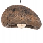 ΦΩΤΙΣΤΙΚΟ ΟΡΟΦΗΣ ΜΕ ΟΨΗ ΠΕΤΡΑΣ STONER (M) HM4418.03 ΓΚΡΙ/ΚΑΦΕ--55x45x40Υεκ.