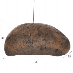 ΦΩΤΙΣΤΙΚΟ ΟΡΟΦΗΣ STONER (L) HM4419.03 ΟΨΗ ΠΕΤΡΑΣ ΚΑΦΕ/ΓΚΡΙ--73x55x40Υεκ.