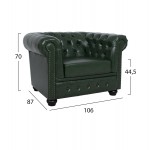 ΠΟΛΥΘΡΟΝΑ T.CHESTERFIELD HM3011.08 ΤΕΧΝΟΔΕΡΜΑ ΚΥΠΑΡΙΣΣΙ 106x87x70 εκ.